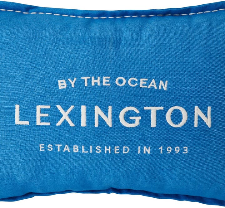 Μαξιλάρι Logo Embroidered Linen/Cotton 50x50 cm, Blue Lexington