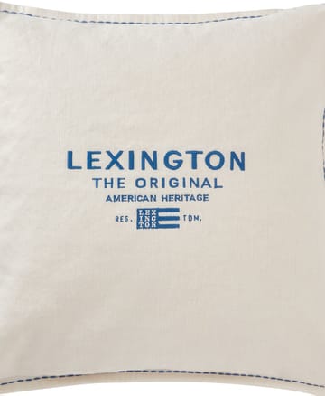 Μαξιλαροθήκη Logo Embroidered Linen/Cotton 50x50cm - White - Lexington