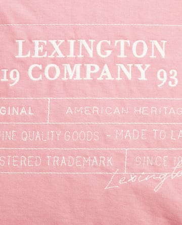 �Μαξιλαροθήκη Logo Organic Cotton Canvas 50x50 cm - Pink - Lexington