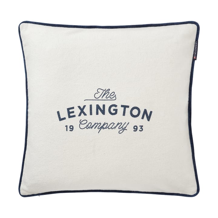 Κάλυμμα μαξιλαριού Printed Logo Recycled Cotton 50x50 cm, White Lexington