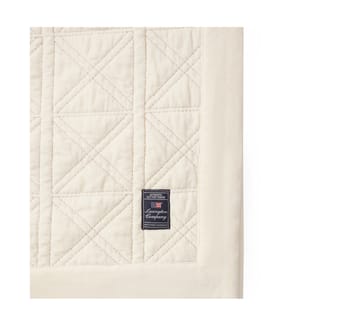 Καπιτονέ βελούδινο κάλυμμα Quilted organic cotton velvet  160x240 cm - Άσπρο - Lexington