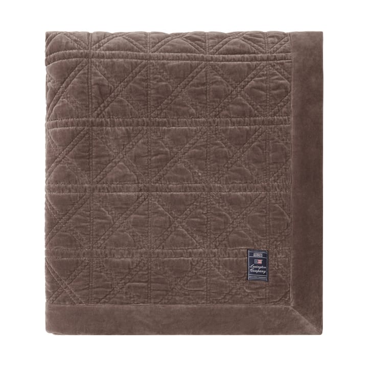 Καπιτονέ Βελούδινη Κουβέρτα Rattan Quilted Velvet 160x240 cm, Brown Lexington