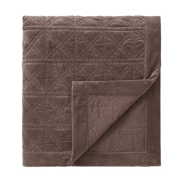 Καπιτονέ Βελούδινη Κουβέρτα Rattan Quilted Velvet 160x240 cm - Brown - Lexington