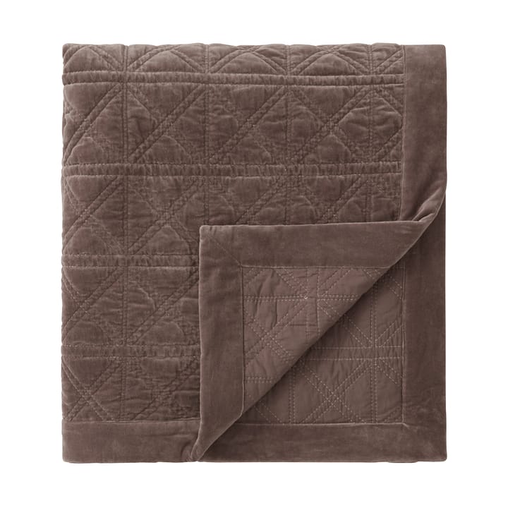 Καπιτονέ Βελούδινη Κουβέρτα Rattan Quilted Velvet 160x240 cm, Brown Lexington