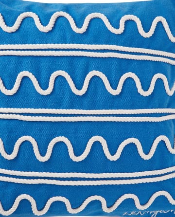 Μαξιλαροθήκη Rope Wave Cotton Canvas 50x50 cm - Blue - Lexington