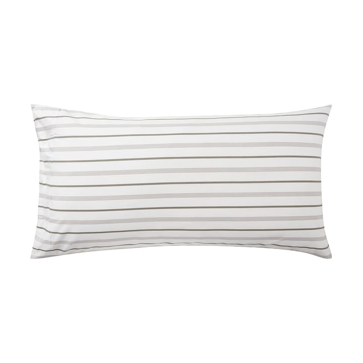 Μαξιλαροθήκη Striped Cotton Poplin 50x90 cm, White Lexington