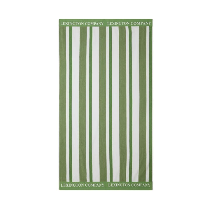 Striped Cotton Terry πετσέτα παραλίας 100x180 cm, Green Lexington