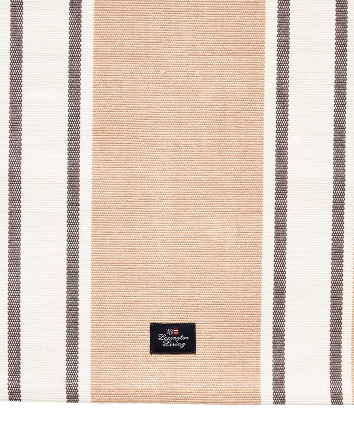 Striped Organic Cotton επιτραπέζιο ράνερ 50x250 cm, White-beige Lexington