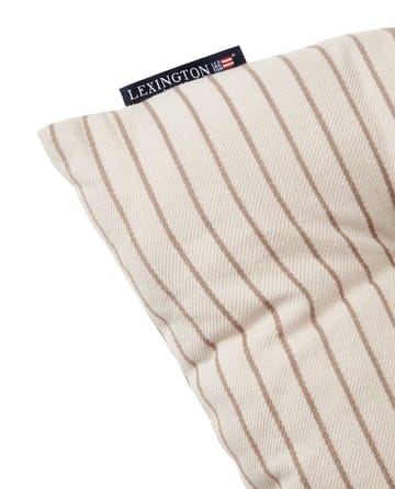 Μαξιλάρι καθίσματος Striped Recycled Cotton 40x40 cm - Beige - Lexington