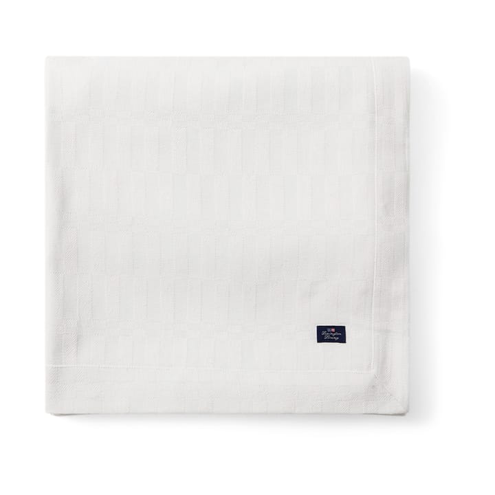 Λευκό τραπεζομάντηλο White jacquard cotton 150x250 εκ. - Άσπρο - Lexington