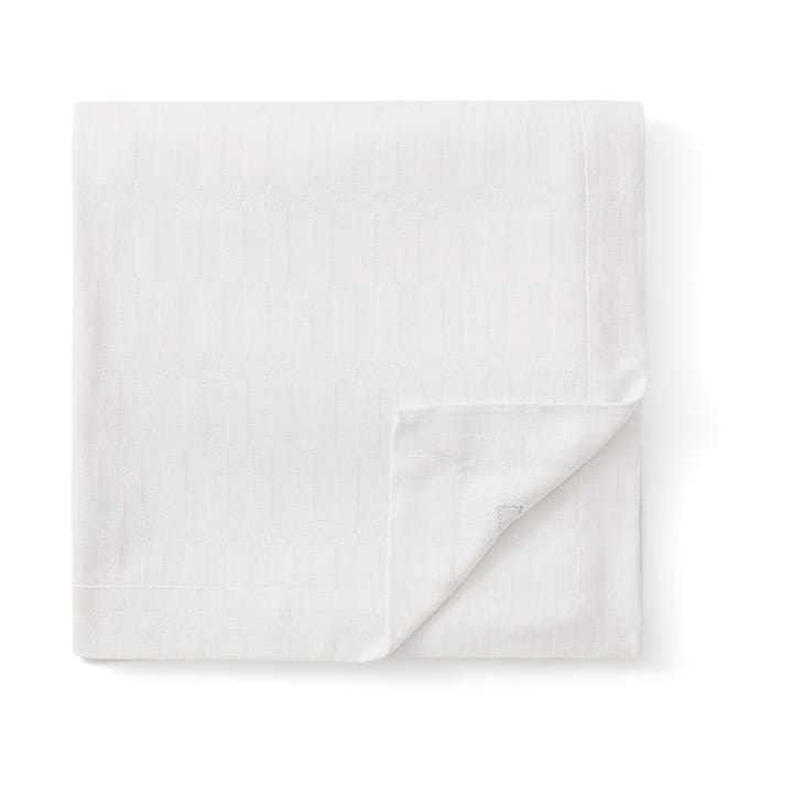 Λευκό τραπεζομάντηλο White jacquard cotton 150x250 εκ., Άσπρο Lexington