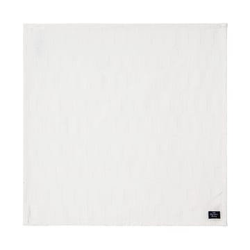 Λευκή βαμβακερή πετσέτα White jacquard cotton 50x50 εκ. - Άσπρο - Lexington