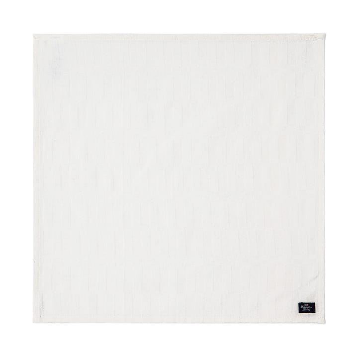 Λευκή βαμβακερή πετσέτα White jacquard cotton 50x50 εκ., Άσπρο Lexington