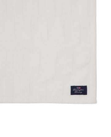 Λευκή βαμβακερή πετσέτα White jacquard cotton 50x50 εκ. - Άσπρο - Lexington