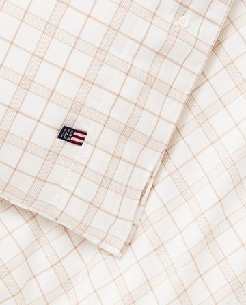 Σετ κρεβατιού White/Beige Checked Lyocell/Cotton - 50x60 cm, 220x220 cm - Lexington