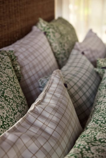 Σετ κρεβατιού White/Green Checked Lyocell/Cotton - 50x60 cm, 150x210 cm - Lexington