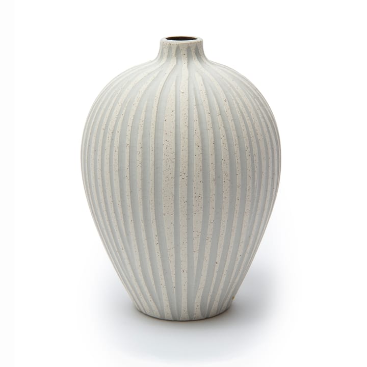 Βάζο Ebba μεσαίο - Sand white stone stripe - Lindform