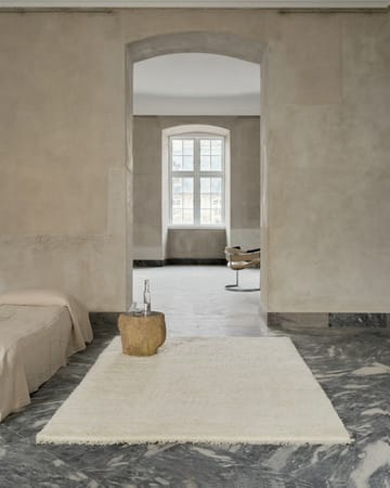 Μάλλινο χαλί, Soft Savannah - Λευκό. 140x200 εκ - Linie Design