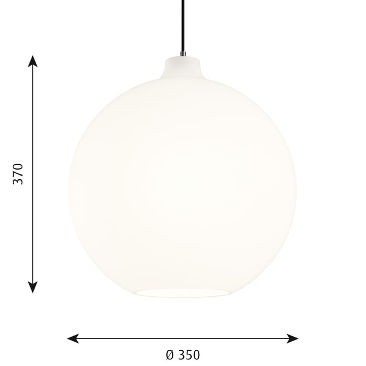 Wohlert κρεμαστό φωτιστικό Ø 35 cm, Λευκή οπαλίνα Louis Poulsen