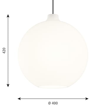 Wohlert κρεμαστό φωτιστικό Ø 40 cm - Λευκή οπαλίνα - Louis Poulsen