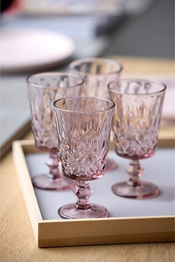 Ποτήρια κρασιού Sorrento 29 cl σετ των 4 - Pink - Lyngby Glas