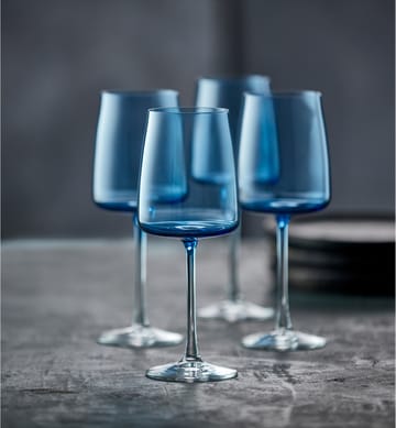 Ποτήρι λευκού κρασιού Zero 43 cl 4 τεμάχια - Blue - Lyngby Glas