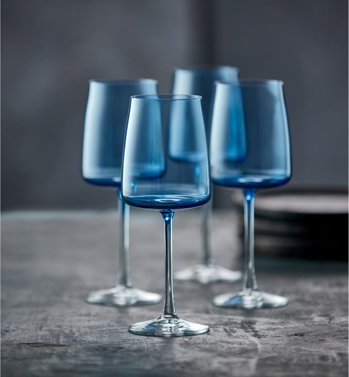 Ποτήρι λευκού κρασιού Zero 43 cl 4 τεμάχια, Blue Lyngby Glas