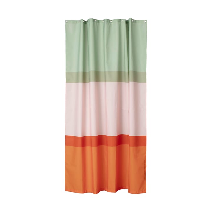 Κουρτίνα μπάνιου Hennika 180x200 εκ. - Orange-light pink-sage - Marimekko