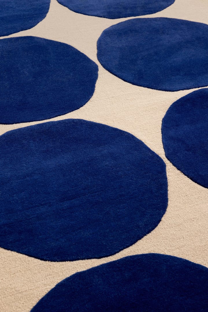 Μάλλινο χαλί Isot Kivet - Blue, 140x200 cm - Marimekko