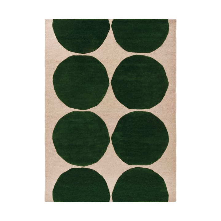 Μάλλινο χαλί Isot Kivet - Green, 140x200 cm - Marimekko