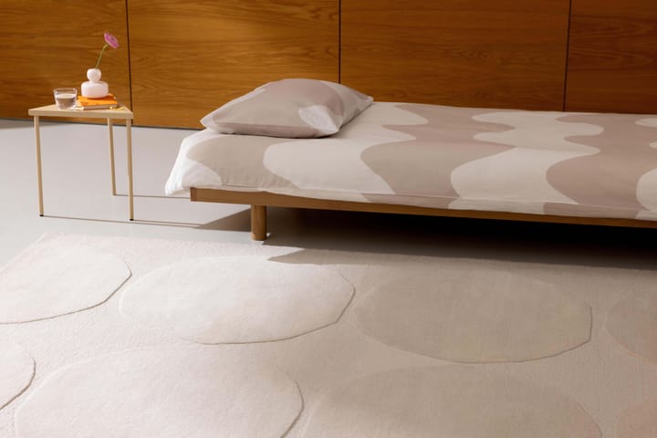 Μάλλινο χαλί Isot Kivet - Natural White, 170x240 cm - Marimekko