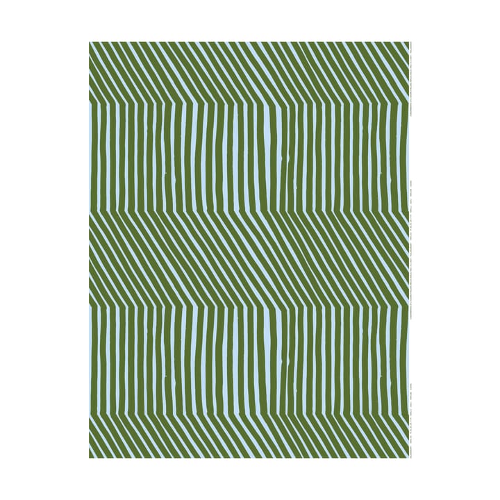 Βαμβακερό ύφασμα Kalasääski - Forest green-light blue - Marimekko