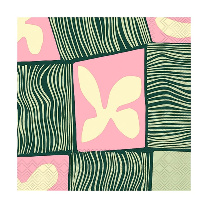 Πετσέτα Korkeuksissa 33x33 cm 20-συσκευασία, Rose-Green Marimekko