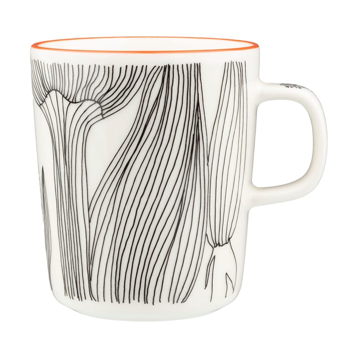 Κούπα Kukat Puhkeavat 25 cl, White-black-orange Marimekko