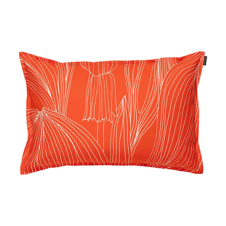 Kukat Puhkeavat μαξιλαροθήκη 40x60 εκ. - Tomato red-white - Marimekko