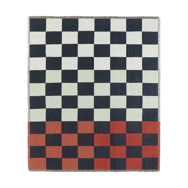 Κουβέρτα Kukko ja Kana 130x170 εκ. - Off white- dark blue-Orange red - Marimekko