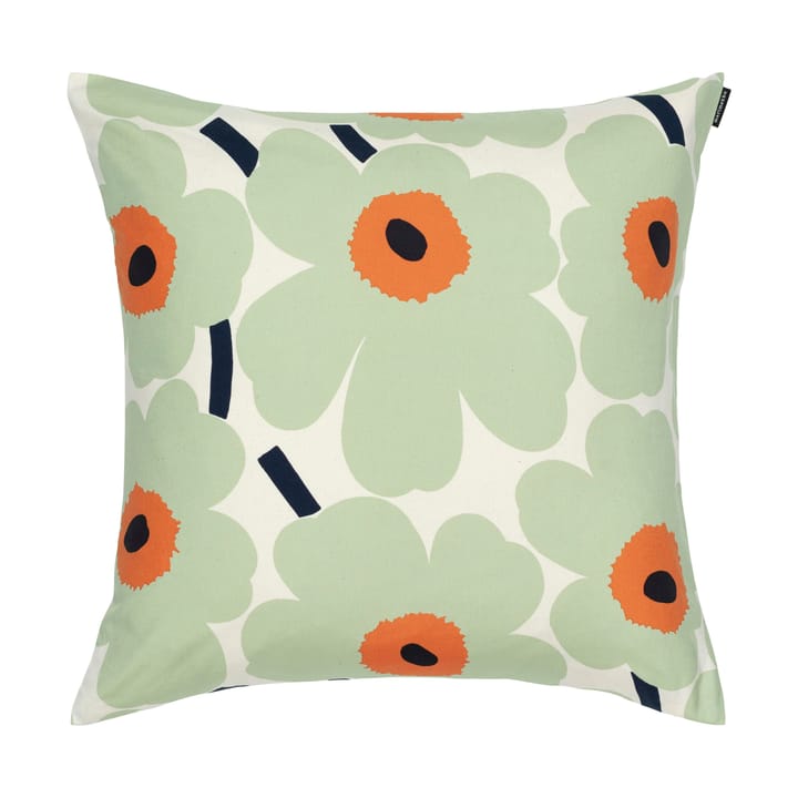 Κάλυμμα μαξιλαριού Pieni Unikko 50x50 cm - Cotton-sage-warm orange - Marimekko