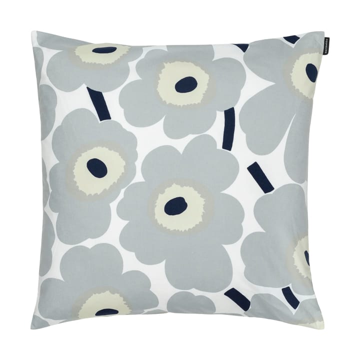 Κάλυμμα μαξιλαριού Pieni Unikko 50x50 cm - Grey-sand-dark blue - Marimekko