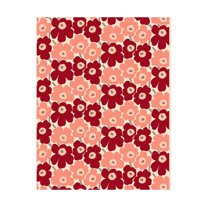 Pieni Unikko ύφασμα βαμβακερό - Cotton-dark cherry-rosa - Marimekko