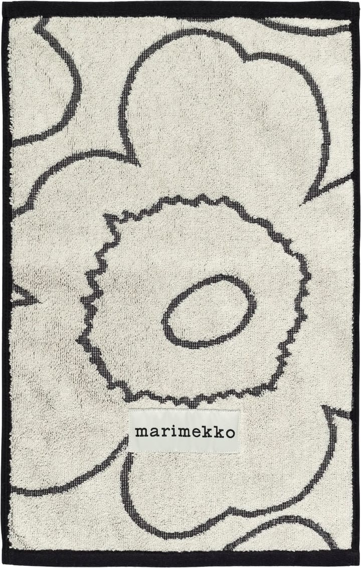 Piirto Unikko πετσέτα φιλοξενούμενου 30x50 cm - Ivory-black - Marimekko