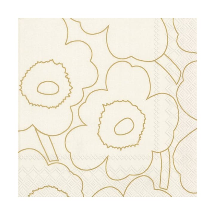 Πετσέτες Piirto Unikko 33x33 cm 20-pack - Χρυσό - Marimekko