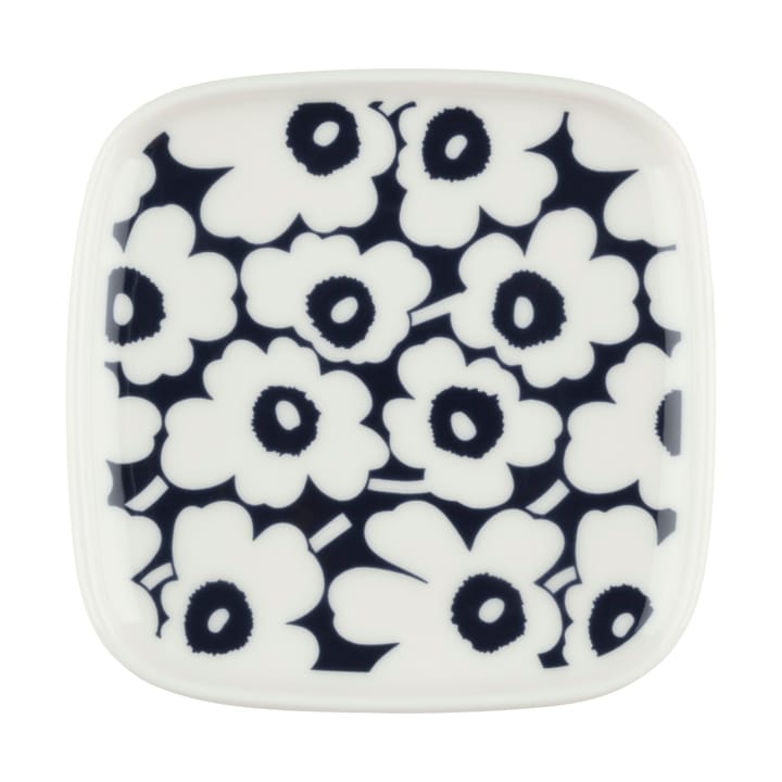 Πιατάκι Pikkuinen Unikko 10x10 cm - Dark blue-white - Marimekko