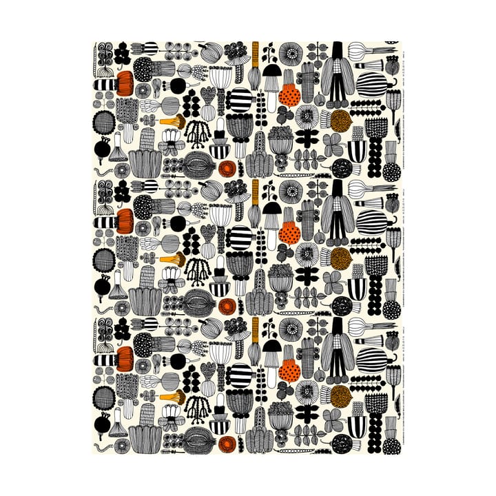 Puutarhurin Parhaat μουσαμάς - White-black-orange - Marimekko