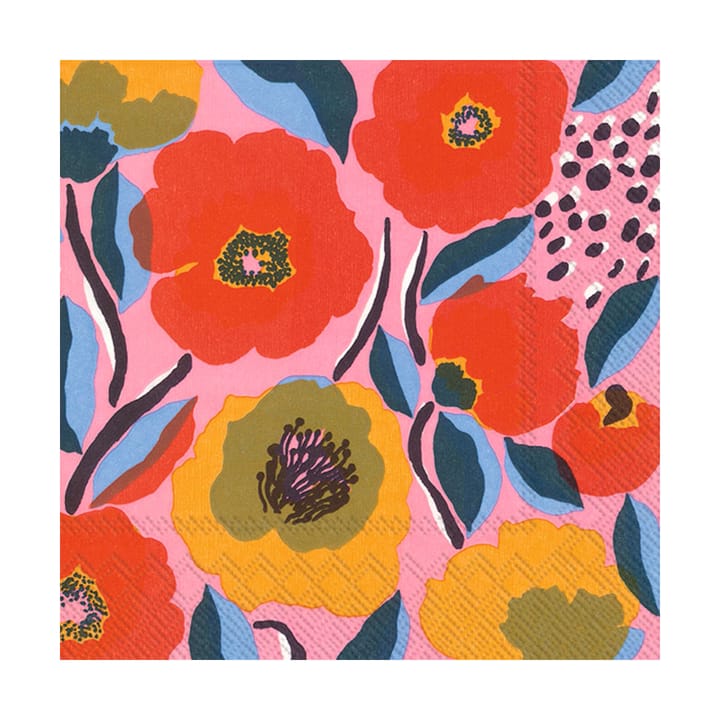 Rosarium πετσέτα 33x33 cm συσκευσία 20 τεμαχίων - Rose - Marimekko