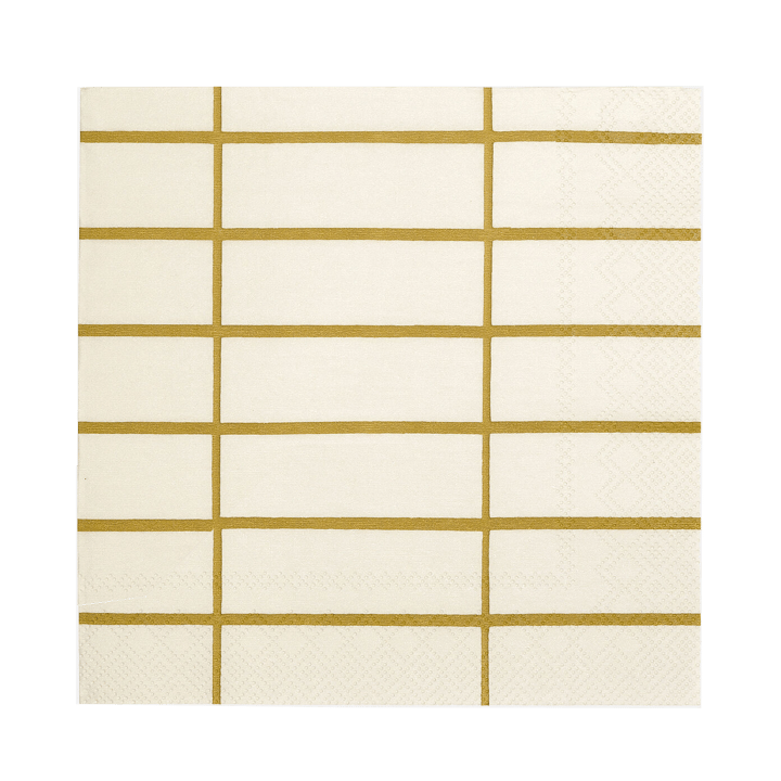 Χαρτοπετσέτες Tiiliskivi 20-pack - Linen-ochre - Marimekko