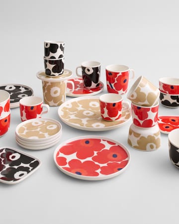 Πιάτο Unikko Ø13,5 cm - Λευκό-μπεζ - Marimekko