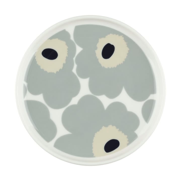 Πιάτο Unikko Ø13,5 cm - White-light grey-sand-dark blue - Marimekko