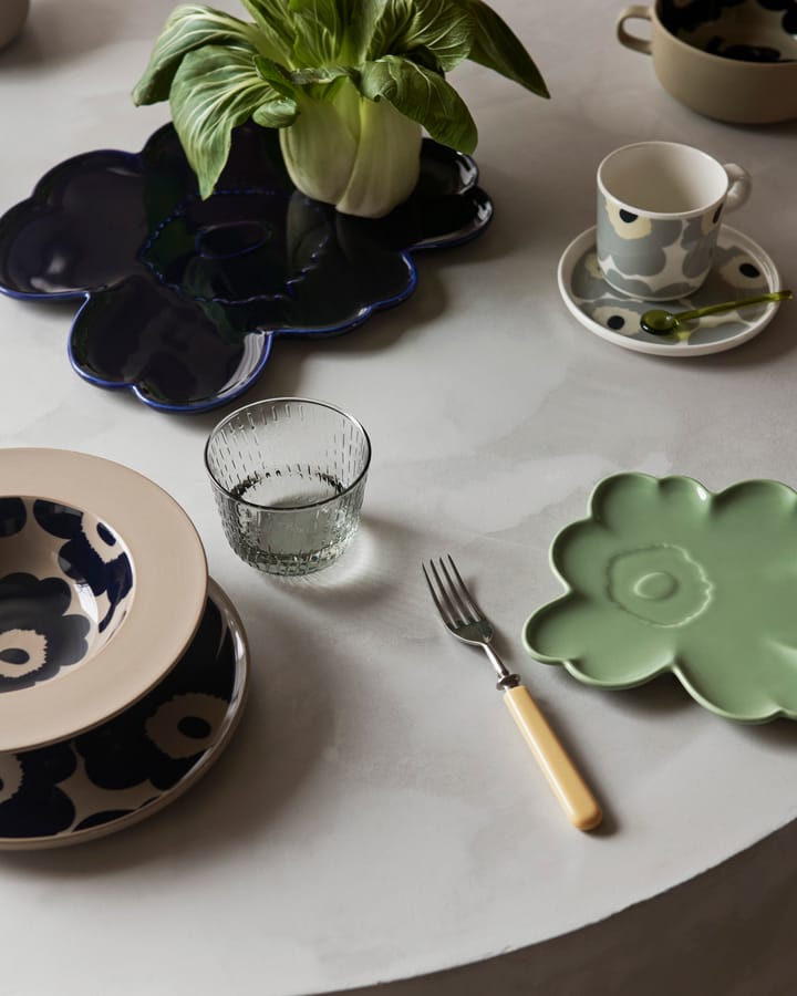 Πιάτο Unikko Ø13,5 cm - White-light grey-sand-dark blue - Marimekko