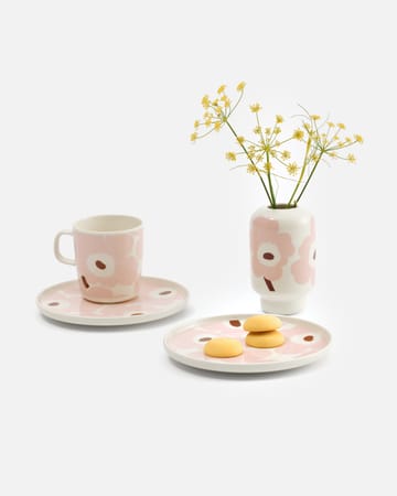 Βάζο Unikko 14 εκ. - White-light pink-chestnut - Marimekko