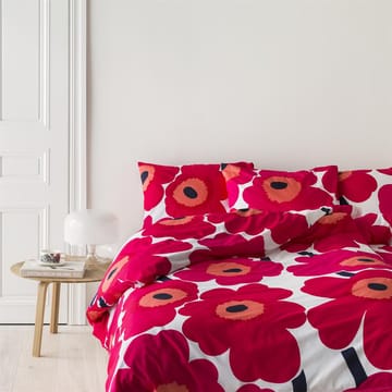 Unikko παπλωματοθήκη 150x210 cm - λευκό-κόκκινο - Marimekko